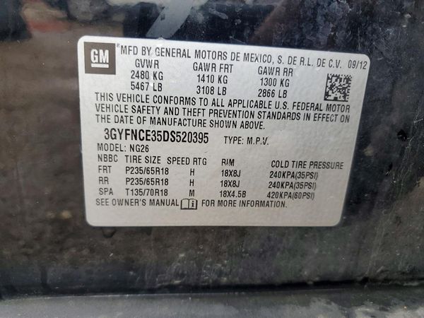 2013 CADILLAC SRX Luxury