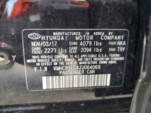 2018 HYUNDAI IONIQ Limited (HEV)
