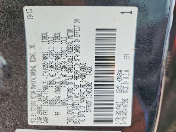 2014 TOYOTA TUNDRA SR5