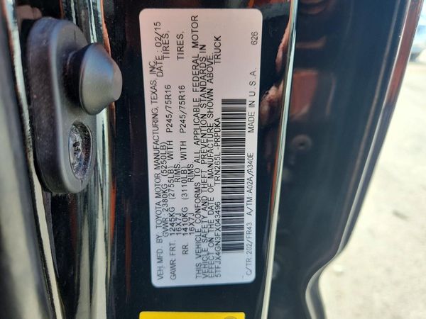 2015 TOYOTA TACOMA Delux Grade