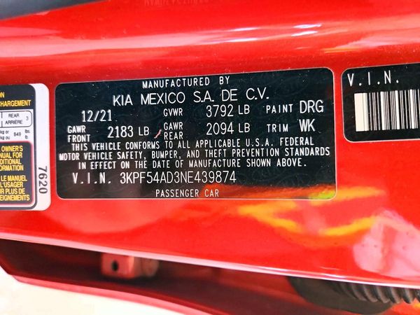 2022 KIA FORTE