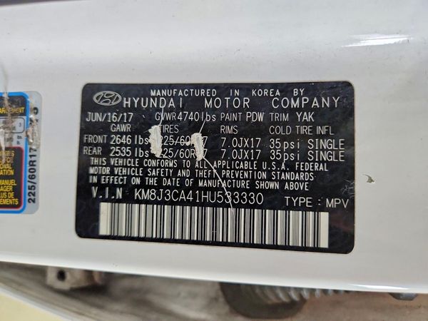 2017 HYUNDAI TUCSON