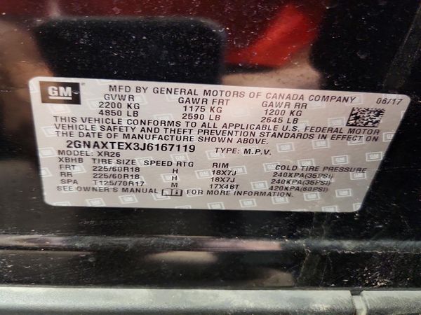 2018 CHEVROLET EQUINOX LT (2LT)