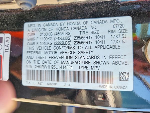 2020 HONDA CR-V