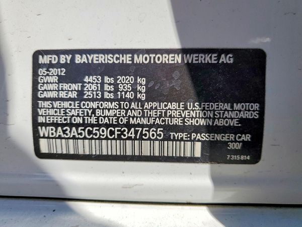 2012 BMW 328