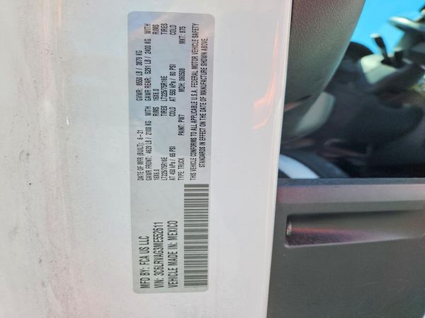 2021 RAM PROMASTER 1500 — VINS