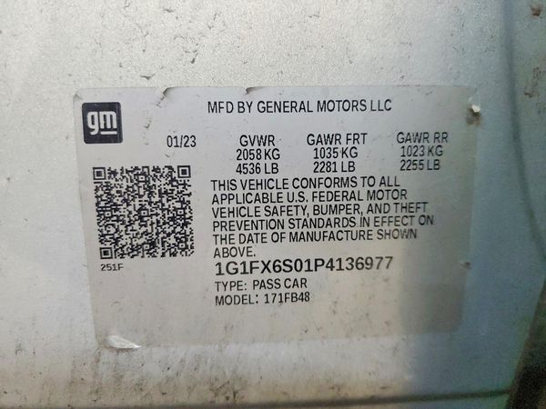 2023 CHEVROLET BOLT EV 2LT