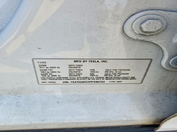 2023 TESLA MODEL Y