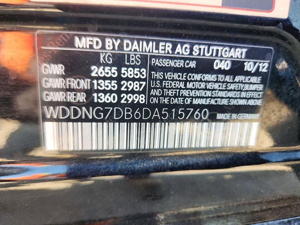2013 MERCEDES-BENZ S S550