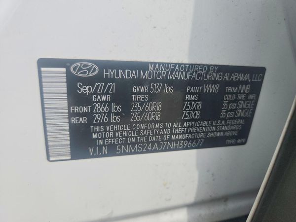 2022 HYUNDAI SANTA FE SEL