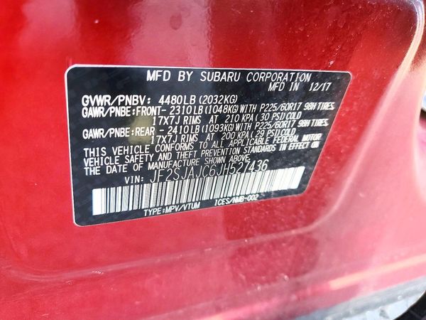 2018 SUBARU FORESTER Limited