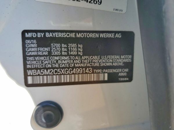 2016 BMW 535 GT