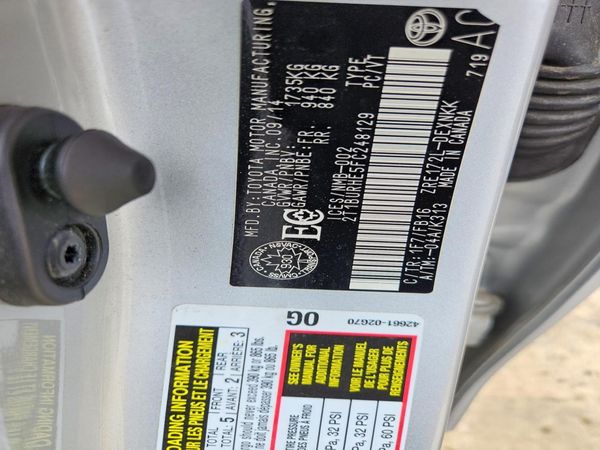 2015 TOYOTA COROLLA