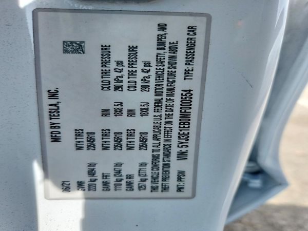 2021 TESLA MODEL 3