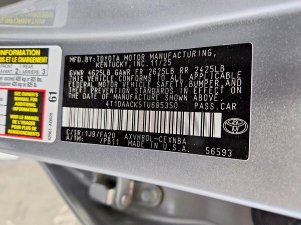 2026 TOYOTA CAMRY