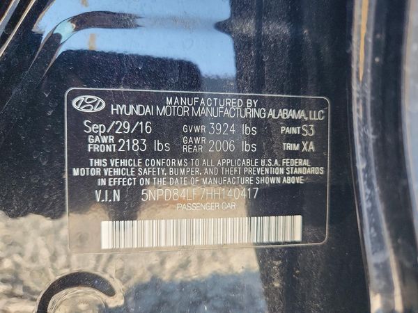 2017 HYUNDAI ELANTRA