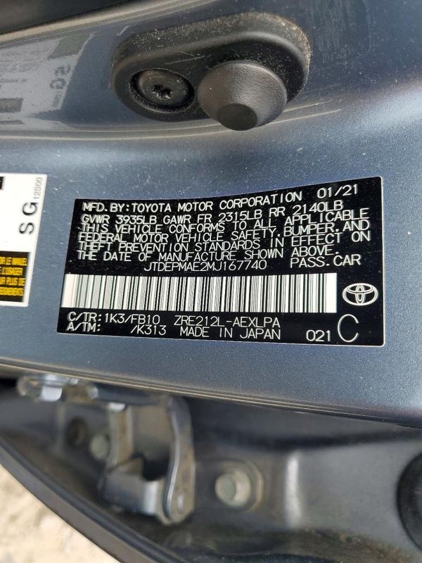 2021 TOYOTA COROLLA