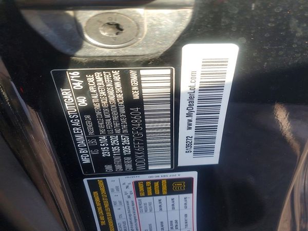 2016 MERCEDES-BENZ E E400