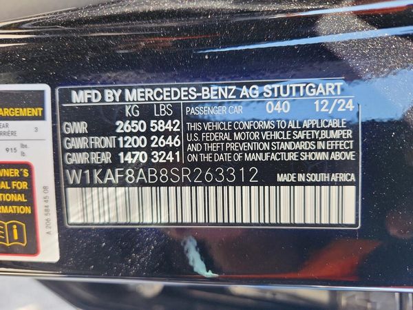 2025 MERCEDES-BENZ C AMG C63e S