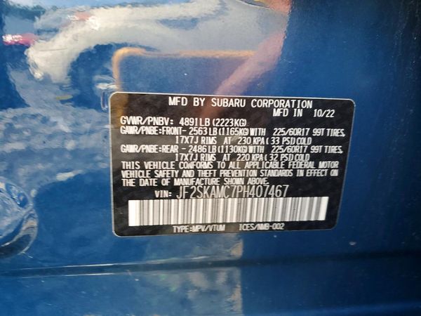2023 SUBARU FORESTER
