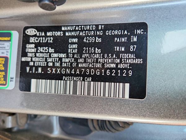 2013 KIA OPTIMA EX
