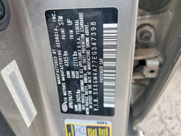 2014 KIA OPTIMA 2.4 LX STD/Conv