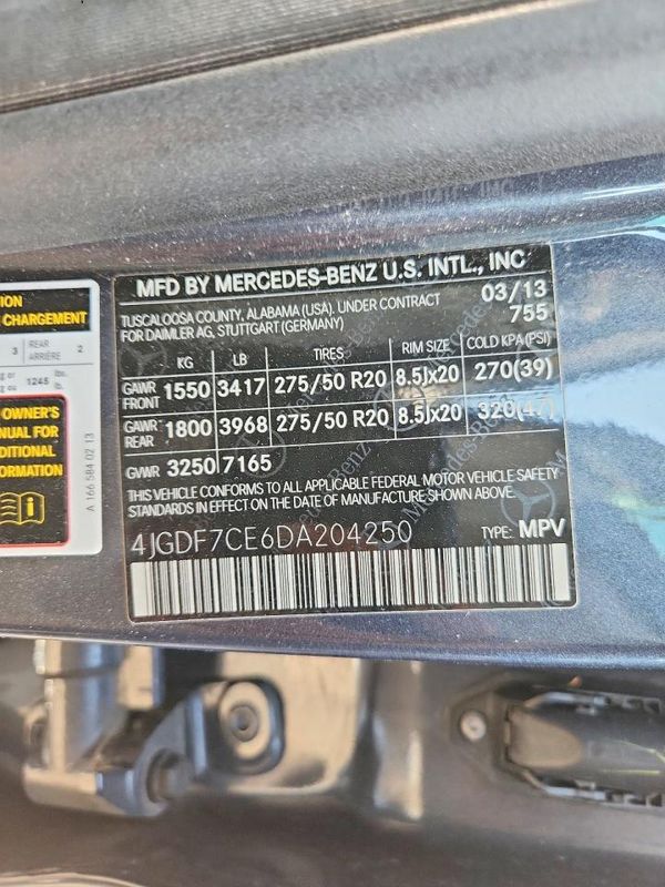 2013 MERCEDES-BENZ GL GL450 4MATIC