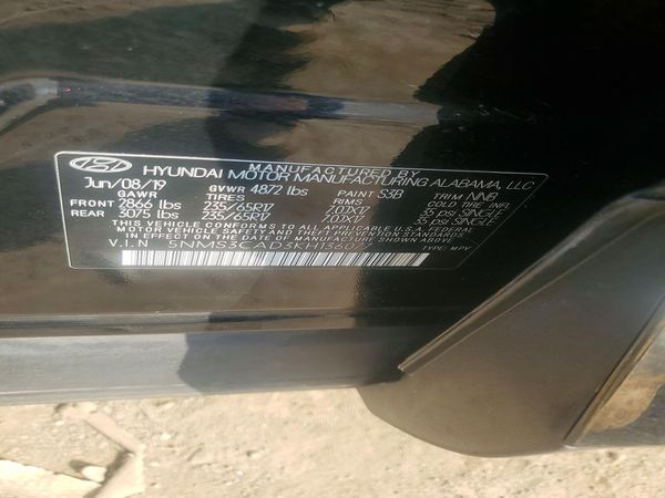 2019 HYUNDAI SANTA FE SEL, SEL Plus