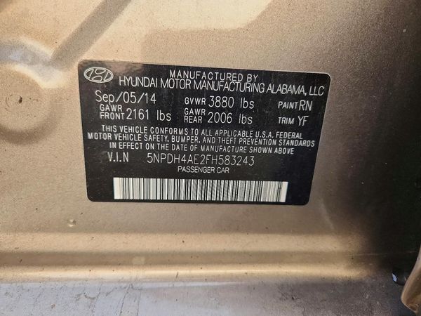 2015 HYUNDAI ELANTRA