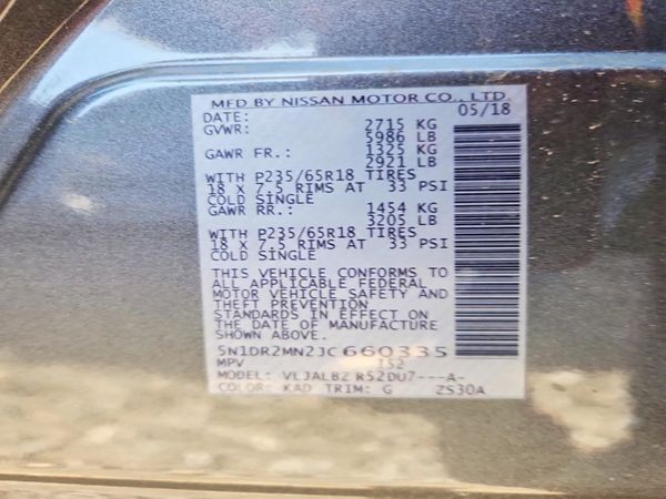 2018 NISSAN PATHFINDER