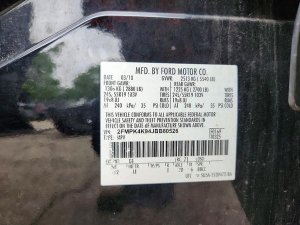 2018 FORD EDGE Titanium