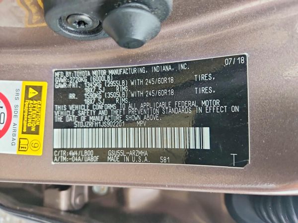 2018 TOYOTA HIGHLANDER SE/XLE