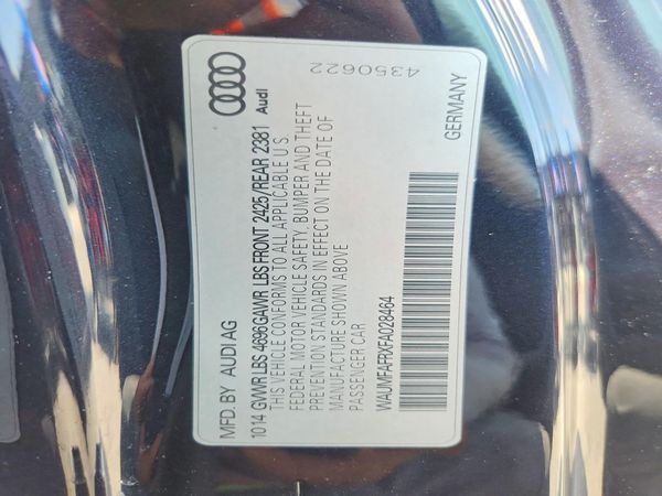 2015 AUDI A5 S Line quattro Plus