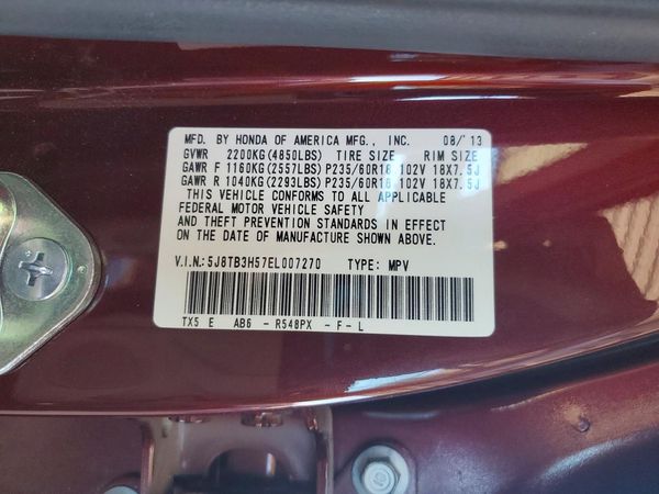 2014 ACURA RDX Technology Package