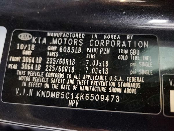 2019 KIA SEDONA LX/EX
