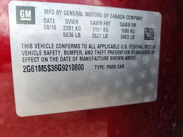 2016 CADILLAC XTS