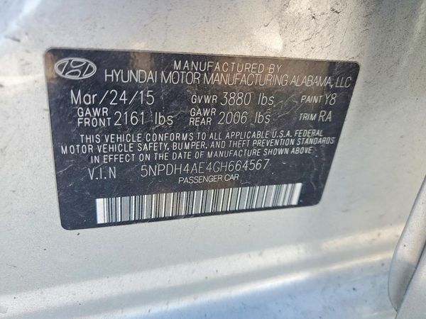 2016 HYUNDAI ELANTRA