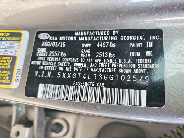 2016 KIA OPTIMA