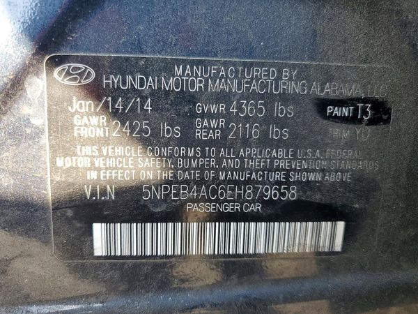 2014 HYUNDAI SONATA