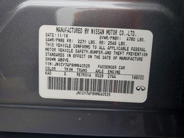2017 INFINITI Q50