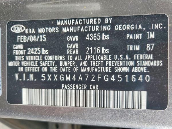 2015 KIA OPTIMA GL(Middle-low grade)