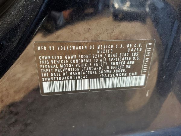 2019 VOLKSWAGEN JETTA