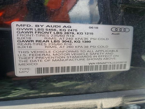 2018 AUDI Q5 quattro Premium Plus