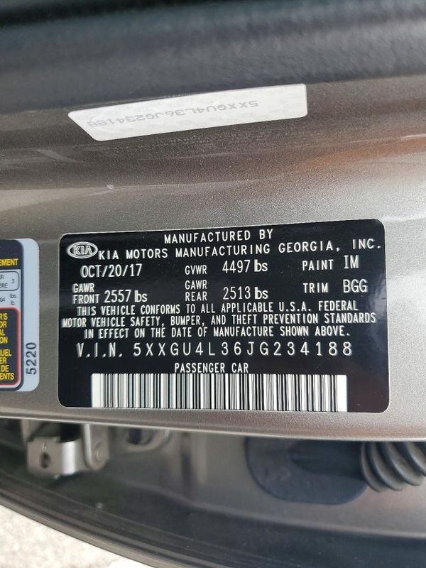 2018 KIA OPTIMA