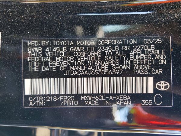 2025 TOYOTA PRIUS