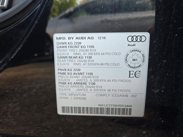 2017 AUDI Q3 quattro Premium Plus