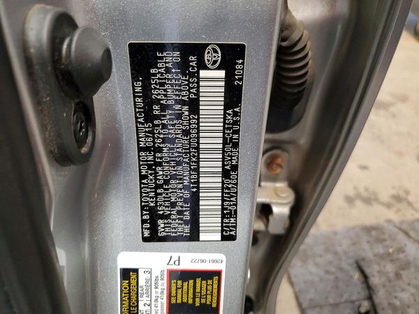 2015 TOYOTA CAMRY