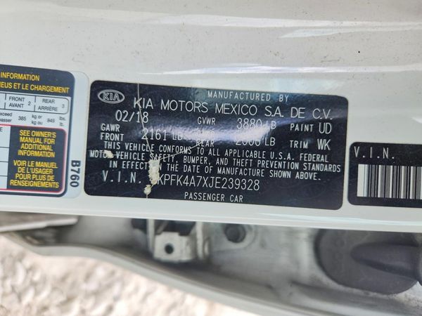 2018 KIA FORTE LX Base