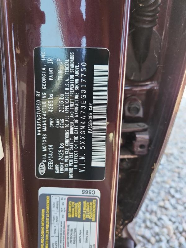 2014 KIA OPTIMA 2.4 EX STD/Premium /Tech