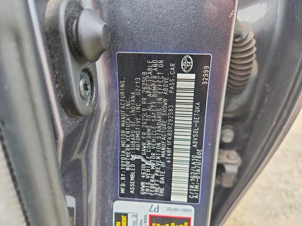 2013 TOYOTA CAMRY
